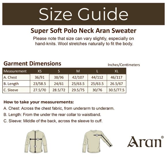 NEW Aran Mor 100% Irish Marino Wool Sweater, Size XL - Picture 16 of 16